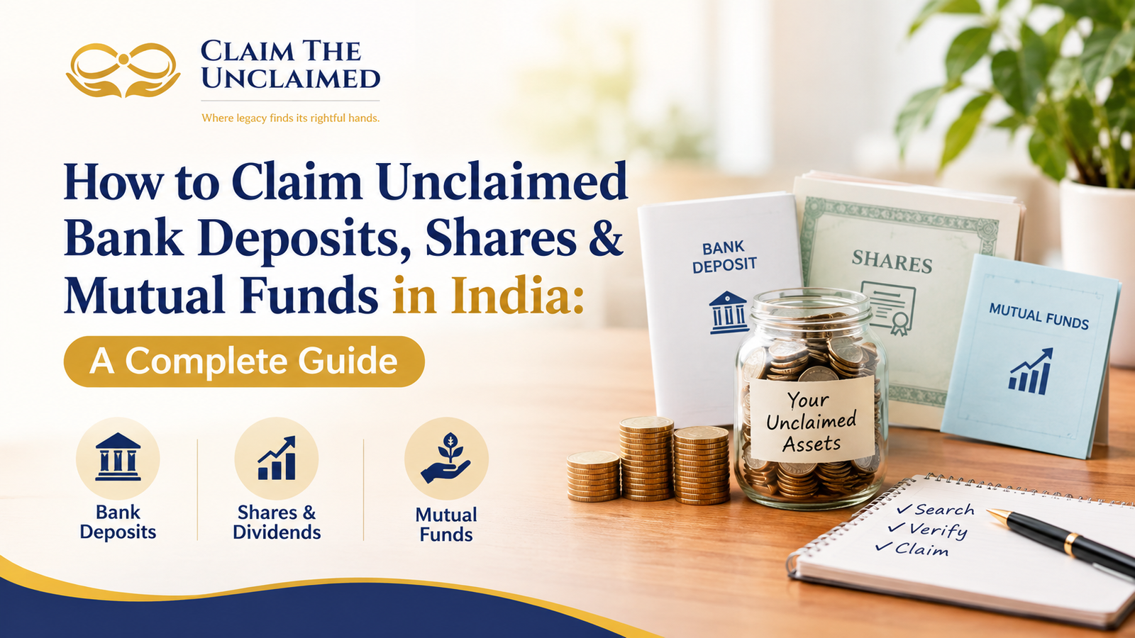 How to Claim Unclaimed Bank Deposits, Shares & Mutual Funds in India: A Complete Guide